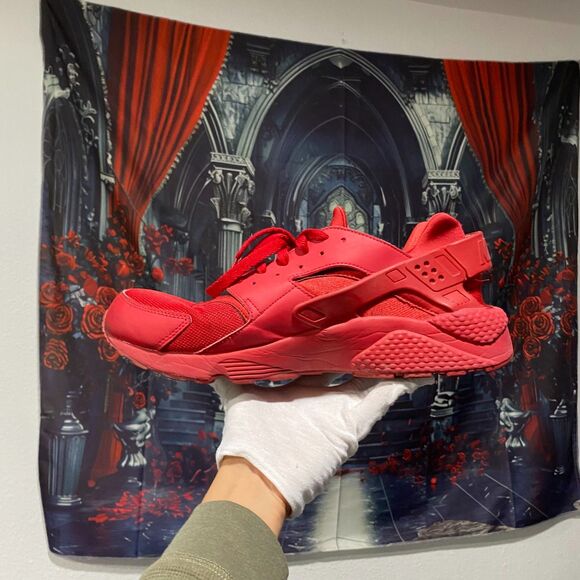 Nike Air Huarache Triple Red October Monochromatic Men's Size 14 - Sneaker - Picture 2 of 6